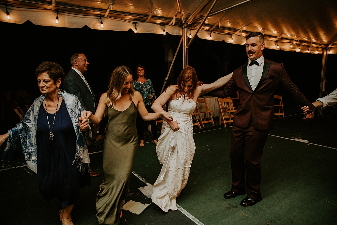 Reception dancing Bride entering ceremony with father BMR Stables Wedding Photography captured by South Florida Wedding Photographer Maggie Alvarez Photography