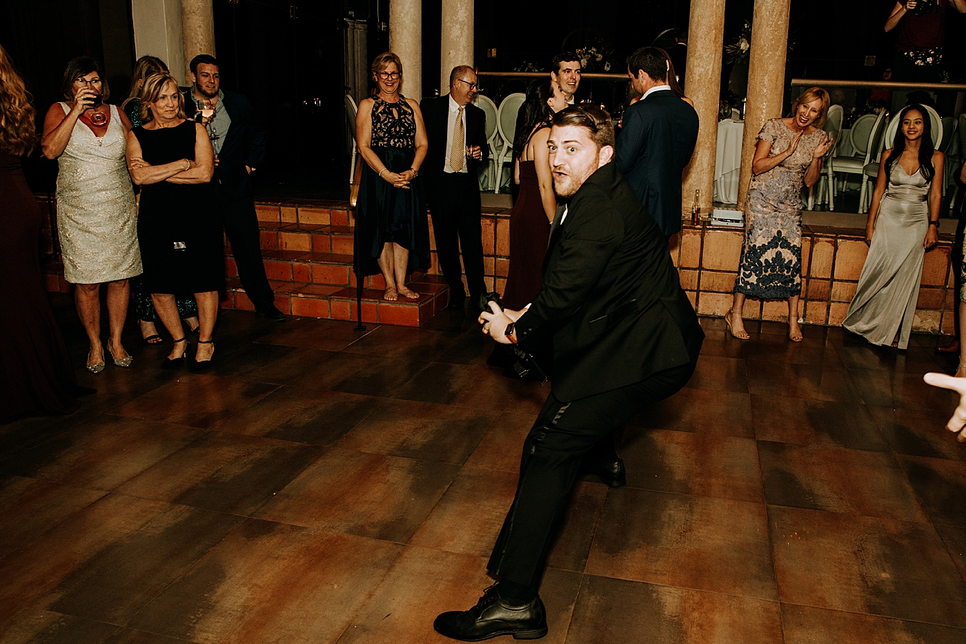 Reception dance floor Coral Gables Country Club Wedding Photography captured by South Florida Wedding Photographer Maggie Alvarez Photography