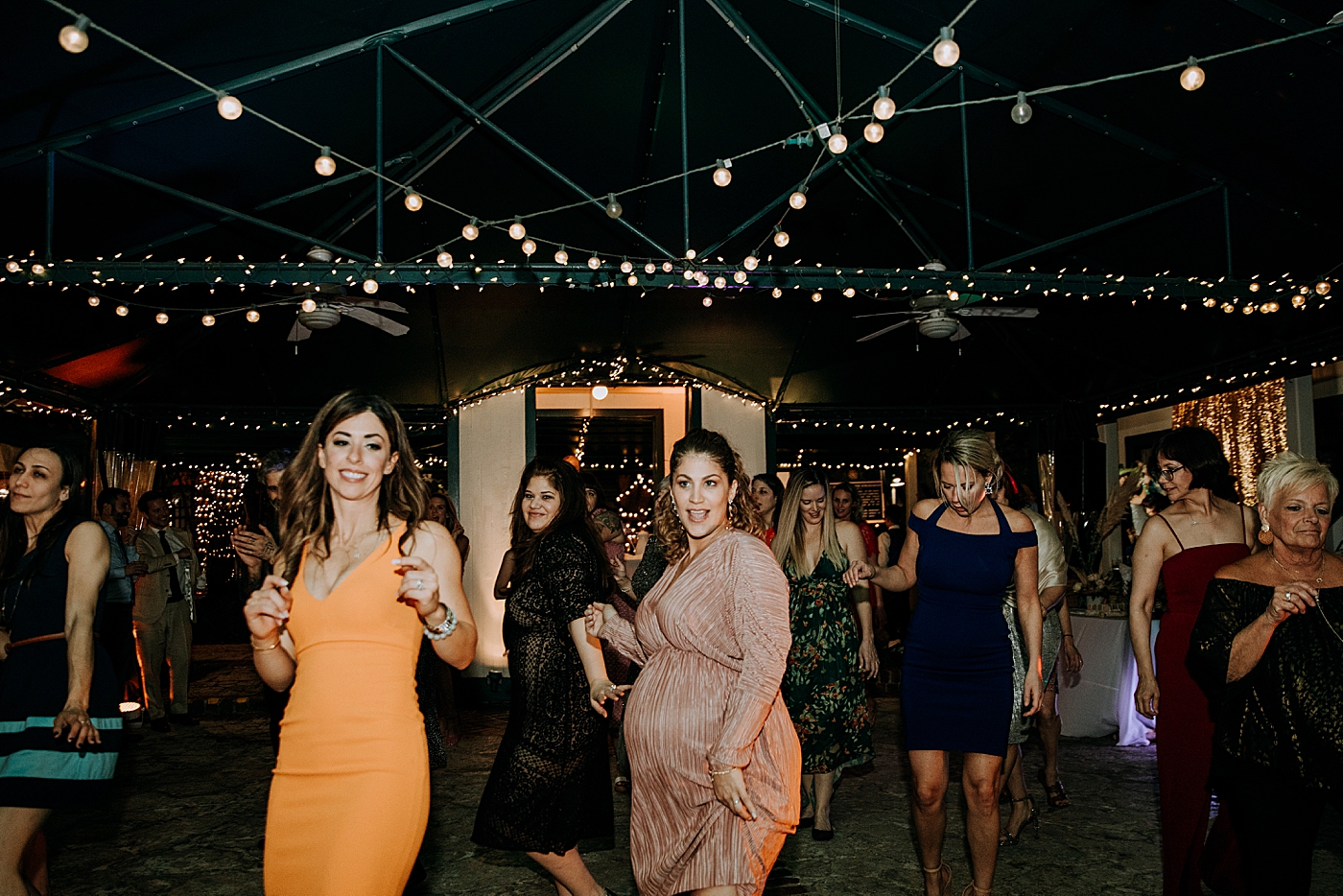 Reception dancing Historic Stranahan House Wedding Photography captured by South Florida Wedding Photographer Maggie Alvarez Photography